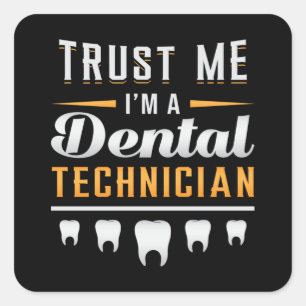 Pegatina Cuadrada Dentist Dental Teeth Dentistry Tooth Idea