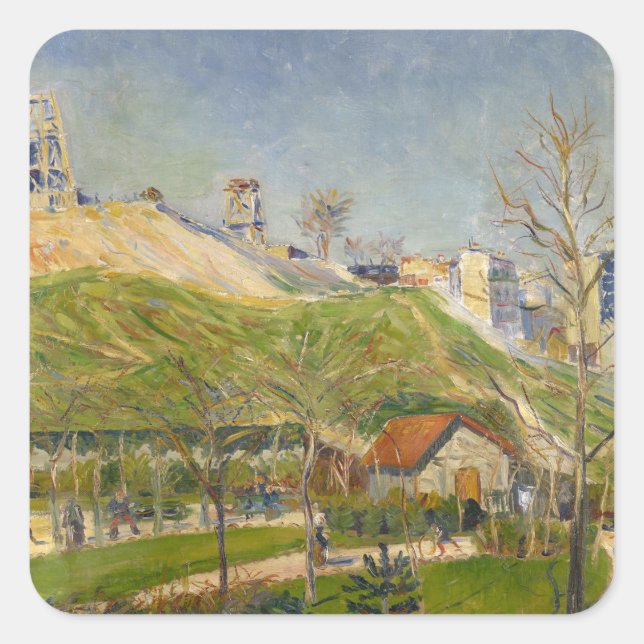 Pegatina Cuadrada Der Square Saint-Pierre | 1883-84 (Anverso)