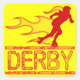 Pegatina Cuadrada Derby