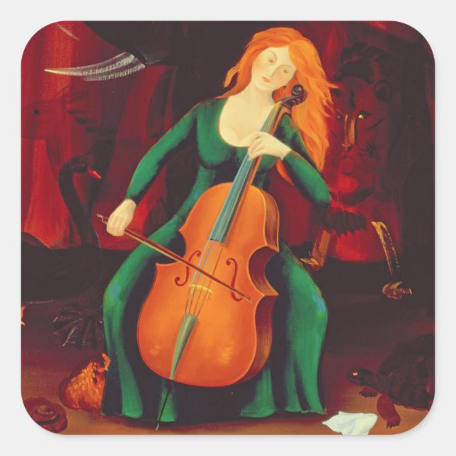 Pegatina Cuadrada DES Animeaux 2001 de Carneval (Anverso)