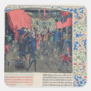 Pegatina Cuadrada DES Ardents', Charles del Bal que es ahorrado