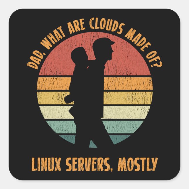 Pegatina Cuadrada Desarrollador de software Programador de equipos p (Anverso)