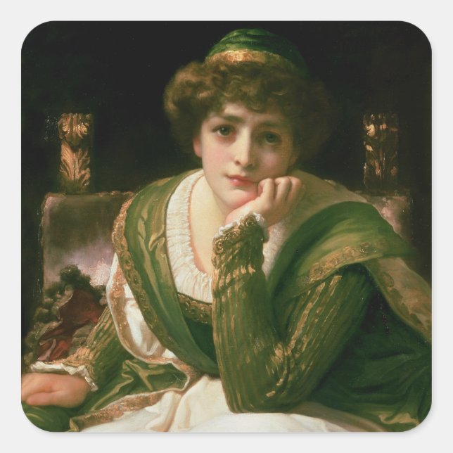 Pegatina Cuadrada Desdemona (Anverso)