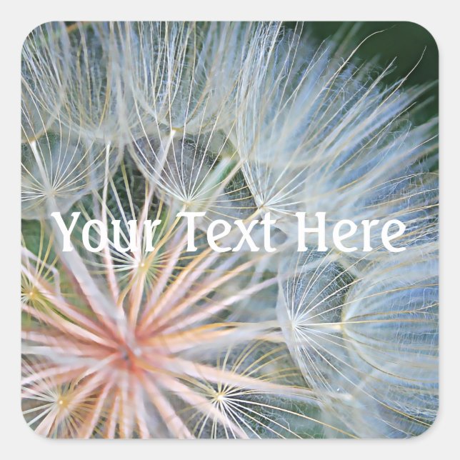 Pegatina Cuadrada Deseos nuevos caídos (Anverso)