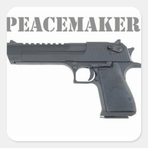 Pegatina Cuadrada '' desert eagle peacemaker