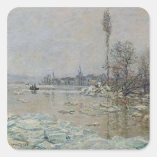 Pegatina Cuadrada Desintegración del hielo, 1880