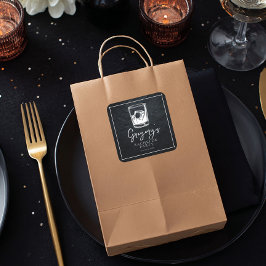 Pegatina Cuadrada Despedida de soltero moderna y elegante