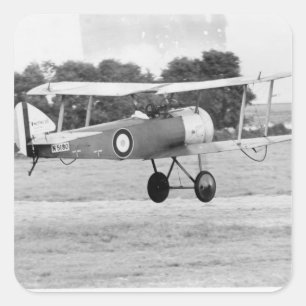 Pegatina Cuadrada Despegue de la aeronave Sopwith