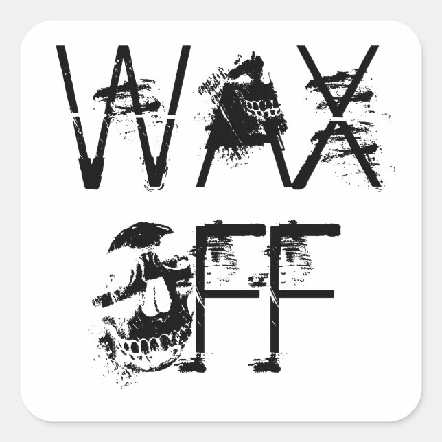 Pegatina Cuadrada ¡¡¡Despierta!!! ¡¡Pónganme a un lado!! (Anverso)