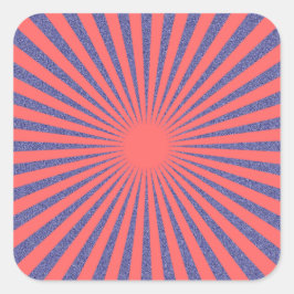 Pegatina Cuadrada Destino rojo: