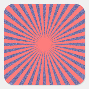 Pegatina Cuadrada Destino rojo: