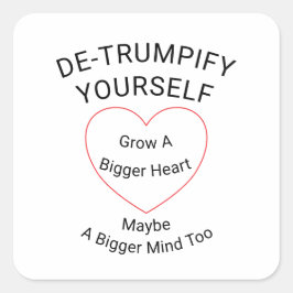 Pegatina Cuadrada Destrumpir