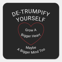 Pegatina Cuadrada Destrumpir