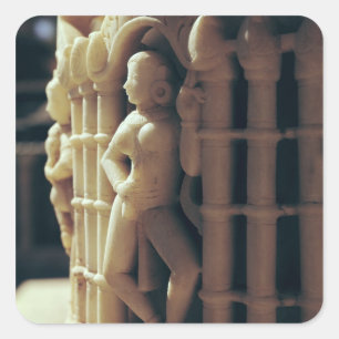 Pegatina Cuadrada Detalle de un pilar, ANUNCIO c.1230