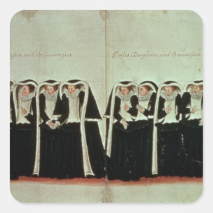 Pegatina Cuadrada Detalle del cortejo fúnebre