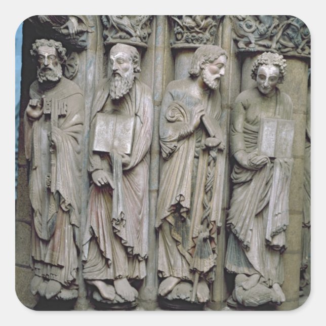 Pegatina Cuadrada Detalle del Portico (Anverso)