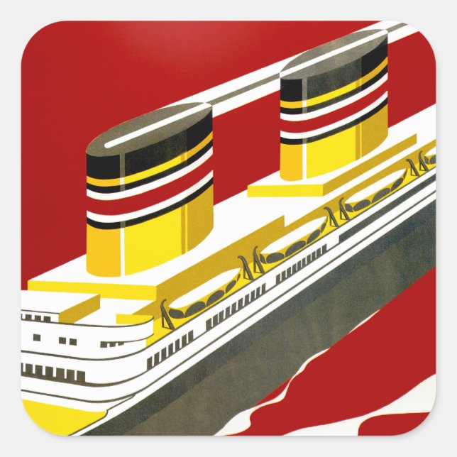 Pegatina Cuadrada Deutsche Afrika (Anverso)