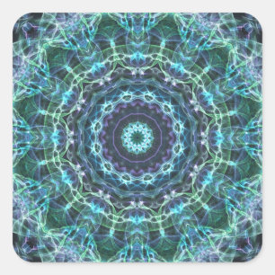 Pegatina Cuadrada devine mandala