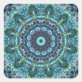 Pegatina Cuadrada devine mandala