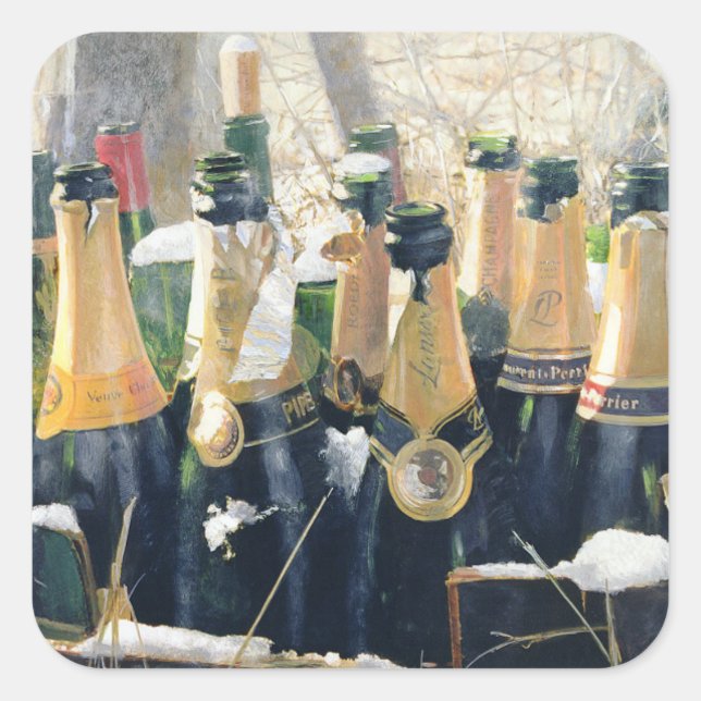 Pegatina Cuadrada Día de boxeo Vacíos 2005 (Anverso)