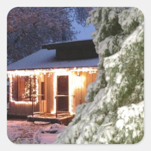 Pegatina Cuadrada Día de la Alta Sierra