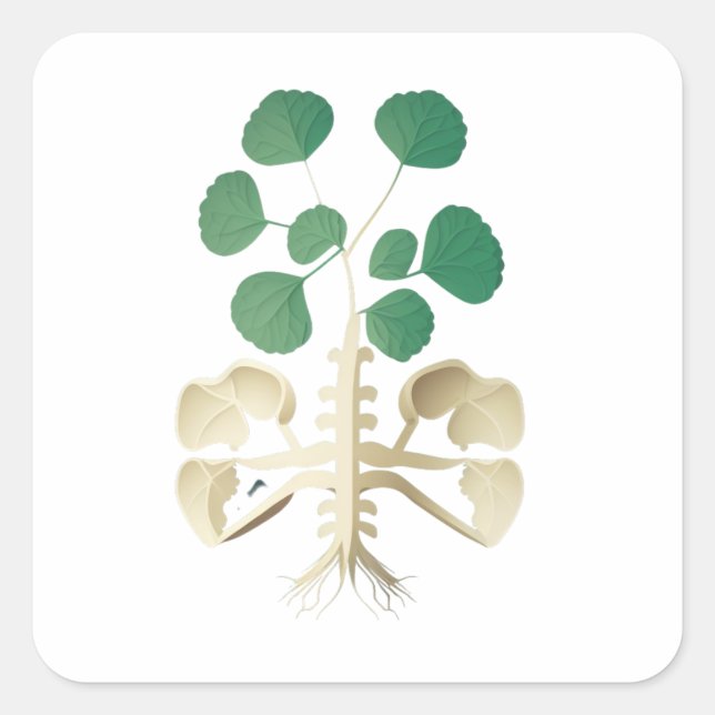 Pegatina Cuadrada Día de San Patricio (Anverso)