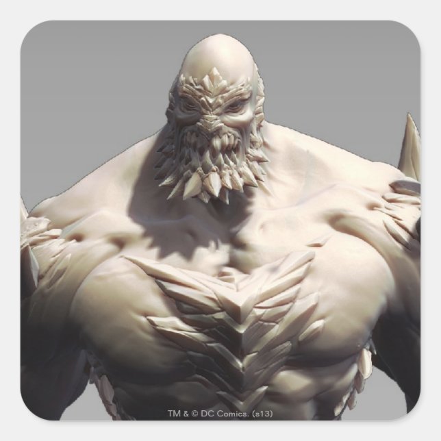 Pegatina Cuadrada Día del juicio final (Anverso)