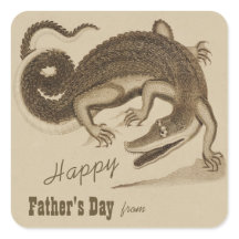 Día del padre Cocodrilo feliz bailando salvaje CC1