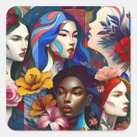 Día Internacional de la Mujer | Collage abstracto