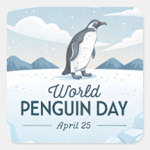 Día Mundial del Pingüino Ilustración de Invierno e