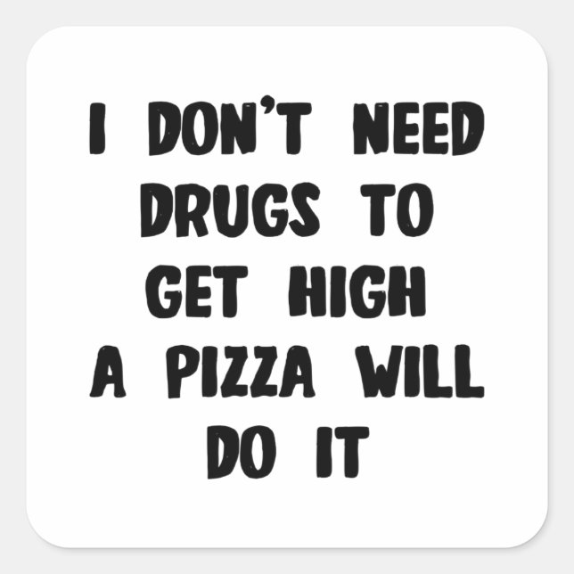 Pegatina Cuadrada Diabetes divertidos diciendo (Anverso)