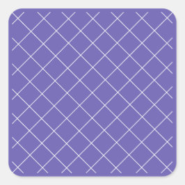 Pegatina Cuadrada Diamond Pattern purple