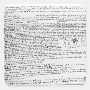 Pegatina Cuadrada Dibujos técnicos