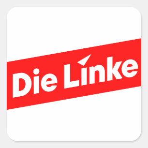 Pegatina Cuadrada Die linke