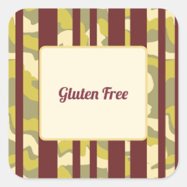 Pegatina Cuadrada Dietary Requirements Gluten Free Party Food