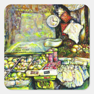 Pegatina Cuadrada Dijo que involucrara toda la idea