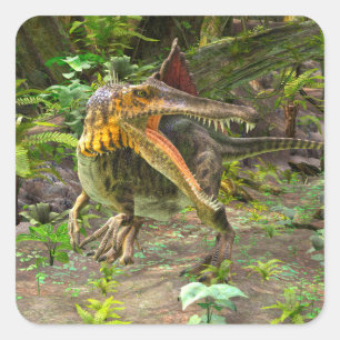 Pegatina Cuadrada Dinosaurio Spinosaurus