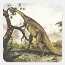 Dinosaurios antiguos, Plateosaurus pastando en árb