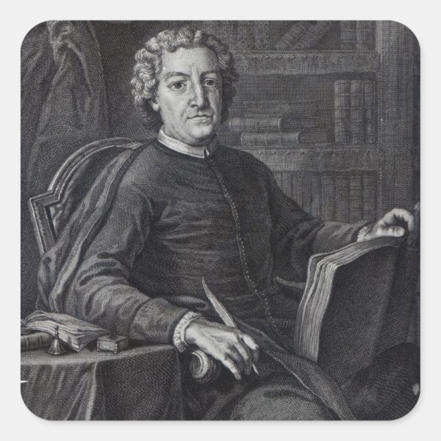 Pegatina Cuadrada Diogo Barbosa Machado (Anverso)