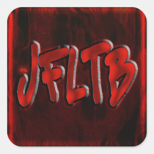 Pegatina Cuadrada ¡Dios mío! jfltb