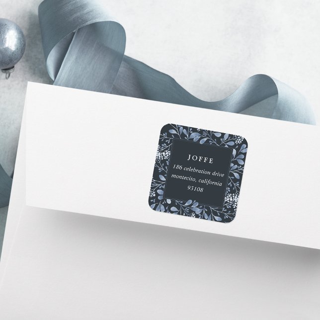 Pegatina Cuadrada Dirección de devolución de Bouquet de invierno (Subido por el creador)