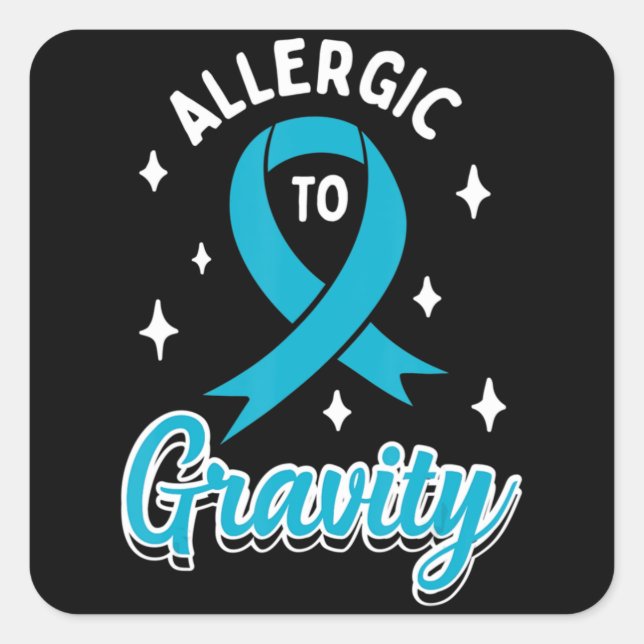 Pegatina Cuadrada Disautonomia POTS Awareness T-Shirt40 (Anverso)