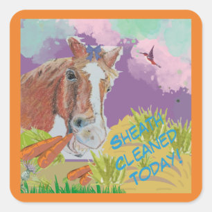 Pegatina Cuadrada Discoteca Art colores divertidos limpiados