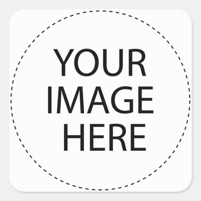 Pegatina Cuadrada Diseñar sus propios regalos Personalizados - En bl (Anverso)