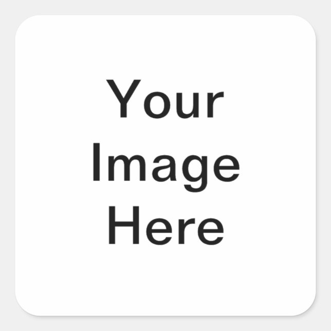 Pegatina Cuadrada Diseñar tu propio artículo de regalo de Zazzle (Anverso)