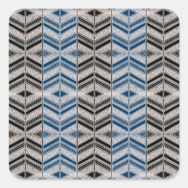 Pegatina Cuadrada Diseño africano #8 @ Stylnic (Anverso)