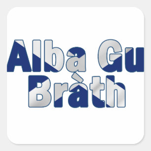 Pegatina Cuadrada Diseño Alba del bràth de gu