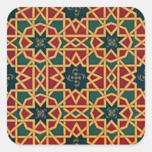 Pegatina Cuadrada Diseño árabe #1 en Emporio Moffa