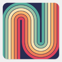 Diseño de arco doble geométrico retro