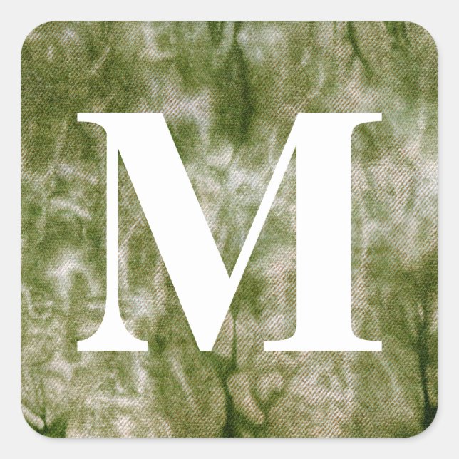 Pegatina Cuadrada Diseño de Denim Lavado #3 @ Emporio Moffa (Anverso)